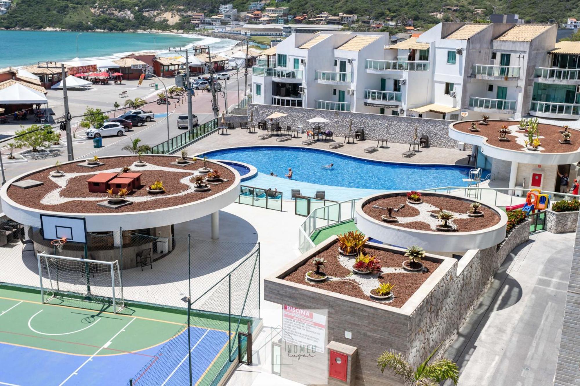 Condominio Club A 50M Praia Dos Anjos - Unidades Com 2 Quartos, Piscina, Estacionamento E Portaria 24H - Area De Lazer 3000M, Wi-Fi 600Mb, Churrasqueira E Cozinha Completa Arraial do Cabo Luaran gambar